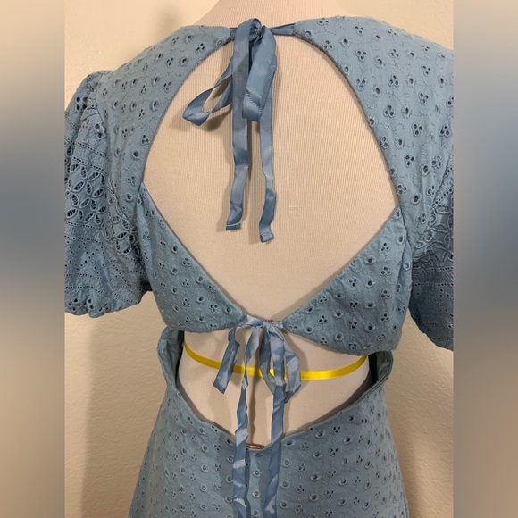 NWOT Free People Apricot Rose Mini Dress - Size Med - MSRP: $138 - Picture 9 of 11